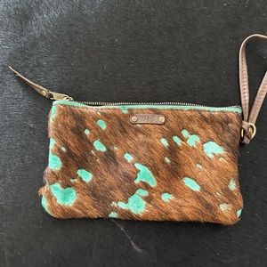 Cowhide hand bag